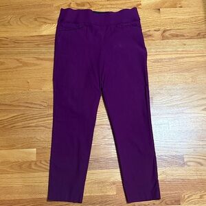 Women's Purplish Maroon Boot Cut Pants- LIKE NEW